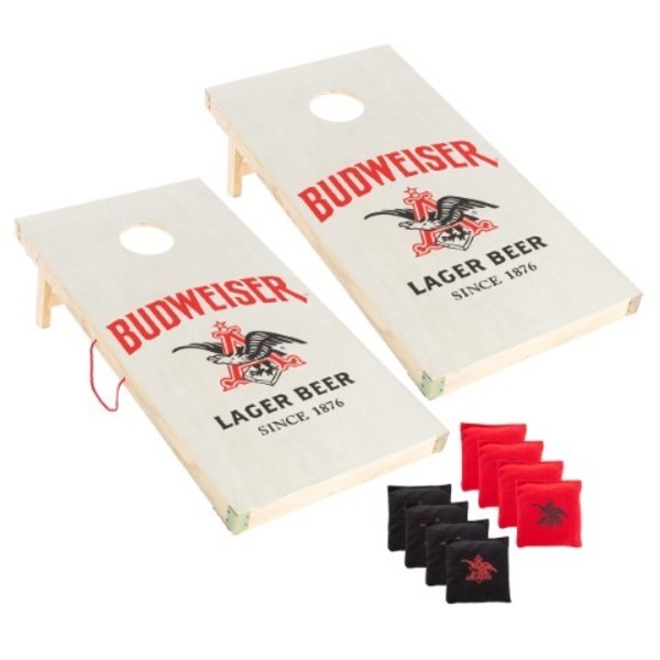 Toy Time Budweiser Cornhole Toss Game with 8 Bean Bags 768927KNR